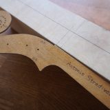 【ヴァイオリン製作】ネックの作り方１  厚み出しと線の書き込み