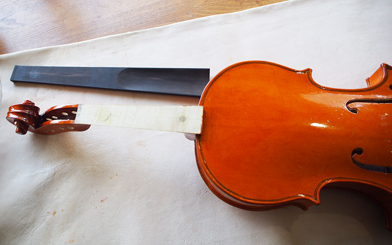 ヴァイオリン製作 指板