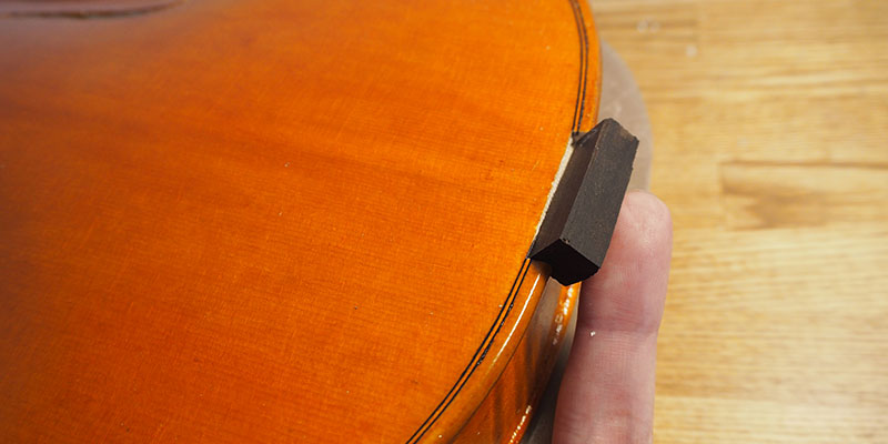 ヴァイオリン製作 サドルの作り方