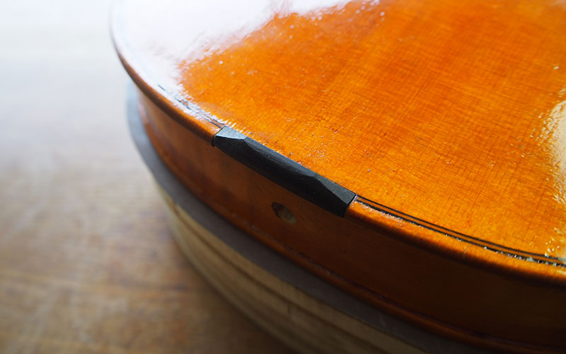 ヴァイオリン製作 サドルの作り方